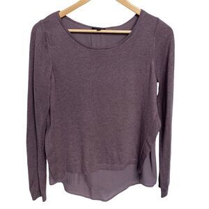 The Limited Mauve Purple Layered Sweater Top